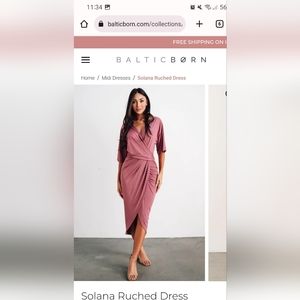 Baltic Born Solana Ruched Dress